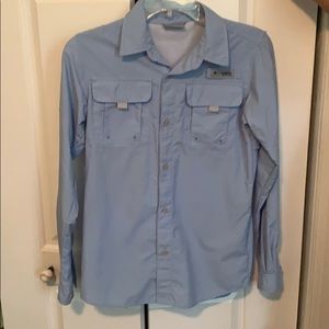 Two long sleeve COLUMBIA FISHING SHIRTS